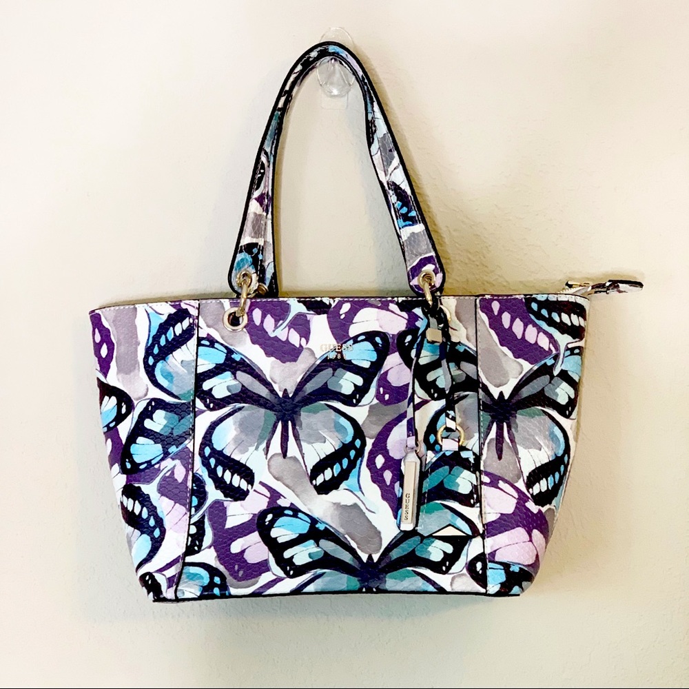 Guess Kamryn Butterfly Shoulder Bag Purse Tote